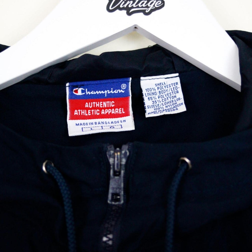 Vintage Champion Green and Navy Track Jacket (Large) - Picture 6 of 6